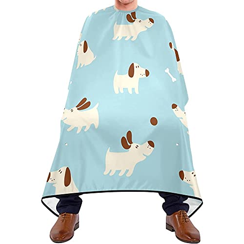 Hairdressing Cape Süßes Hündchen Auszukämmen Cape Atmungsaktiv Friseurumhänge Haar Wasserdichte Barber Cape Für Kinder Salon Haarschnitt Erwachsene 140X170Cm von 452