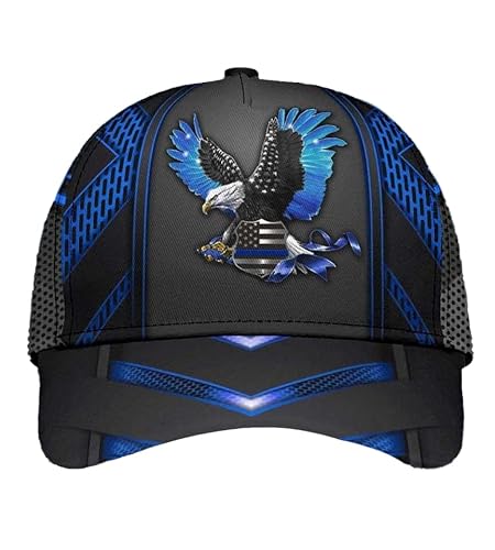 Herren Damen Baseball Kappen Zurück Der Blaue Adler Distressed Basecap Reine Farbe Outdoor Hut Atmungsaktiv Angeln Hüte Für Wander Sport Reisen von 452