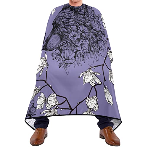 Salon Cape Wolfsblumen Lila Hairdressing Cape Waschbar Auszukämmen Cape Antistatischer Salon Umhang Für Erwachsene Kinder Haar Styling 140X170Cm von 452