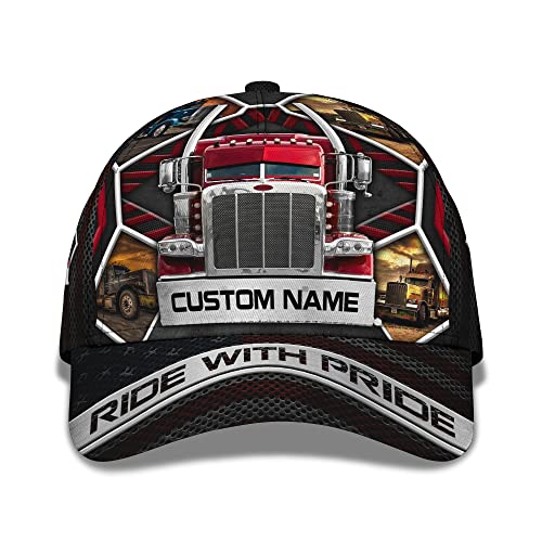 456 Baseball Kappe LKW-Traktor-Anhänger Passen Sie Word Hat 3D Mit Pride for Father Cap An Baseball Cap Casual Freizeit Basecap Sport Sonnenblende Mütze Für Herren Running Teenager von 456