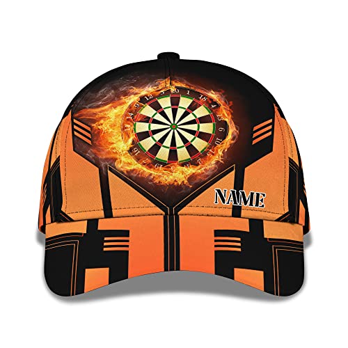 456 Baseballmütze Dart Fire Dartscheibe Und Sportlicher Design-Geschenkhut Bedruckt Mit Individuellem Wort Capatmungsaktive Mütze Unisex Baseball Cap Baumwolle Golf Hüte Für Tennis Running Damen von 456