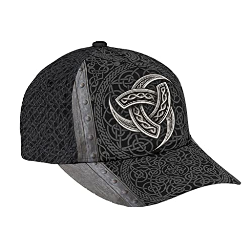 456 Basecap Wikingermuster Black Metal Sonnenmütze Für Erwachsene Verstellbar Hut Unisex Running Schirmmütze Herren von 456