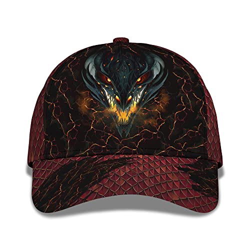 456 Golf Caps Tierischer Drache Donnerdrache Sommer Kappe Unisex Baseball Cap Freizeit Basecap Für Auf Reisen Reisen Herren von 456