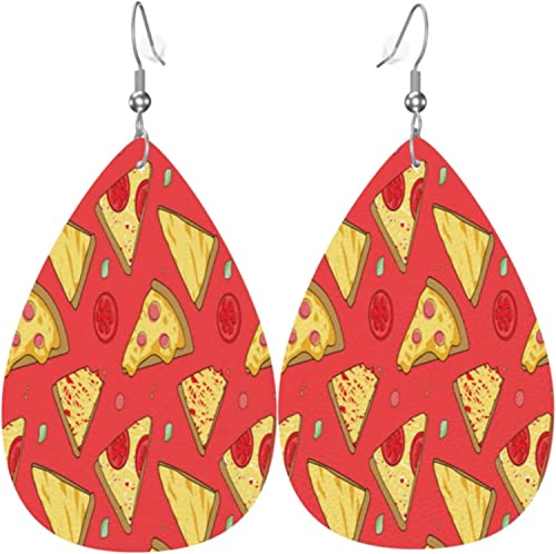 Ohrringe, Pizza Pizza Ohrring Damen Leichte Damen Ohrringe Gedruckte Leder Ohrringe Für Ornament Geschenke Mädchen von 456