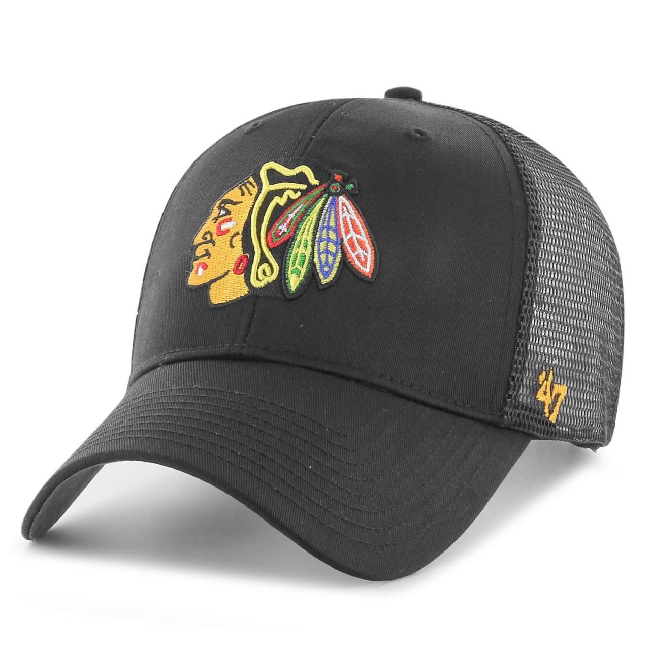 47 Brand Adjustable Cap - BRANSON Chicago Blackhawks schwarz von 47 Brand