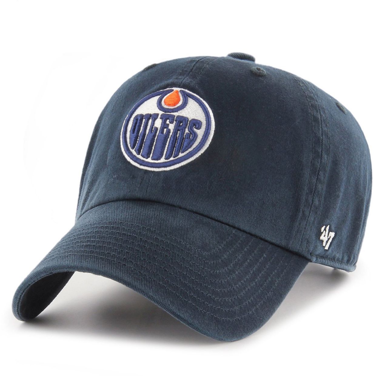 47 Brand Adjustable Cap - CLEAN UP Edmonton Oilers navy von 47 Brand