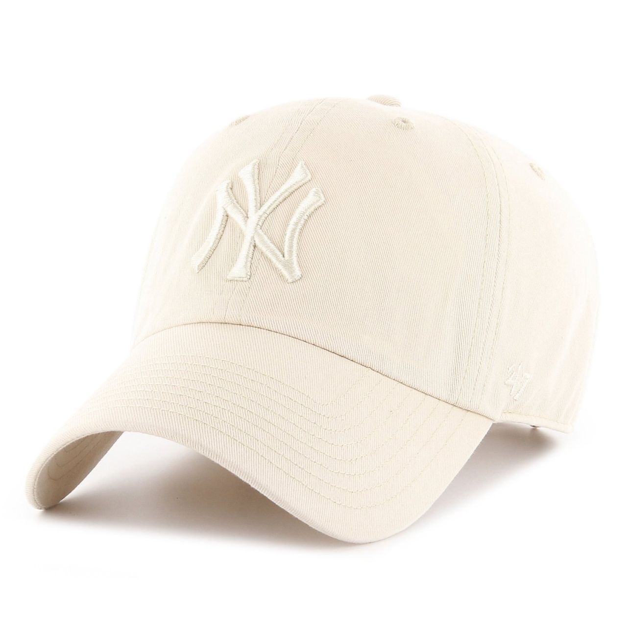 47 Brand Adjustable Cap - CLEAN UP New York Yankees natural von 47 Brand