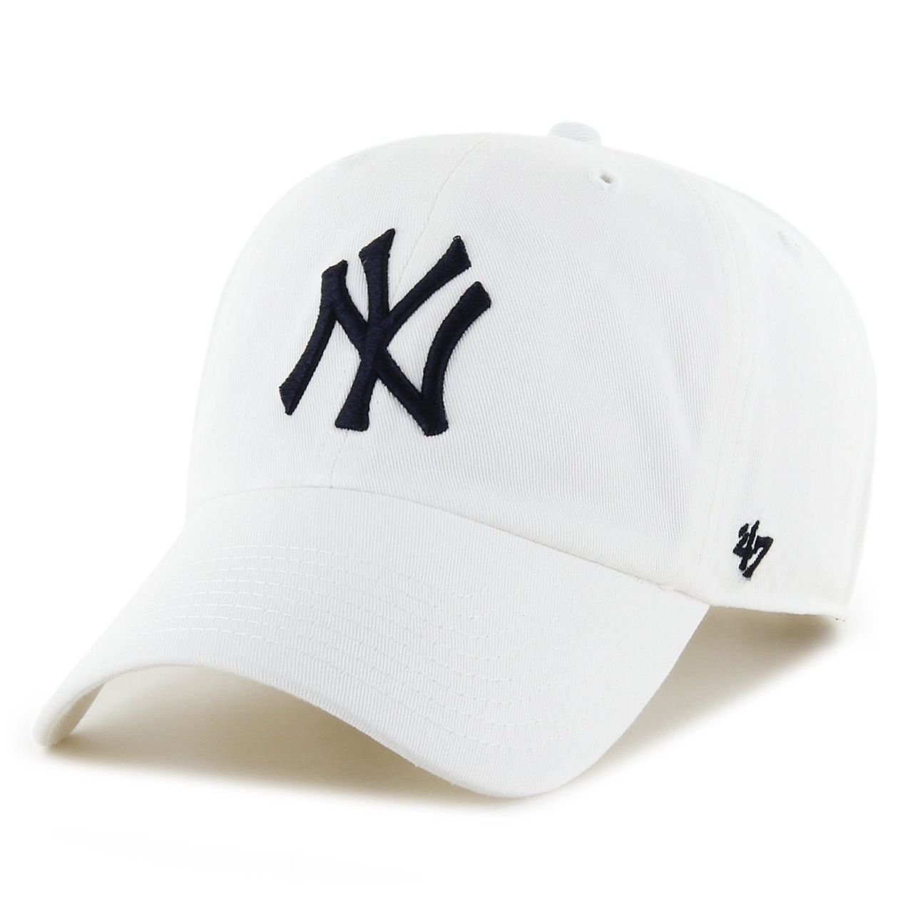 47 Brand Adjustable Cap - CLEAN UP New York Yankees weiß von 47 Brand