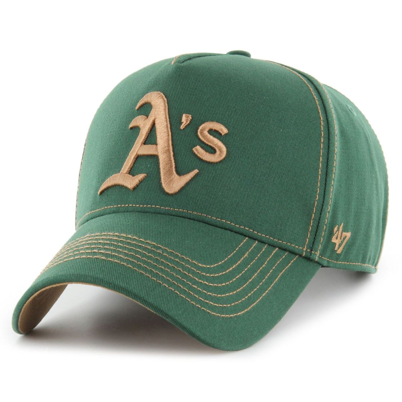 47 Brand Adjustable Cap - CONTRAST Oakland Athletics grün von 47 Brand