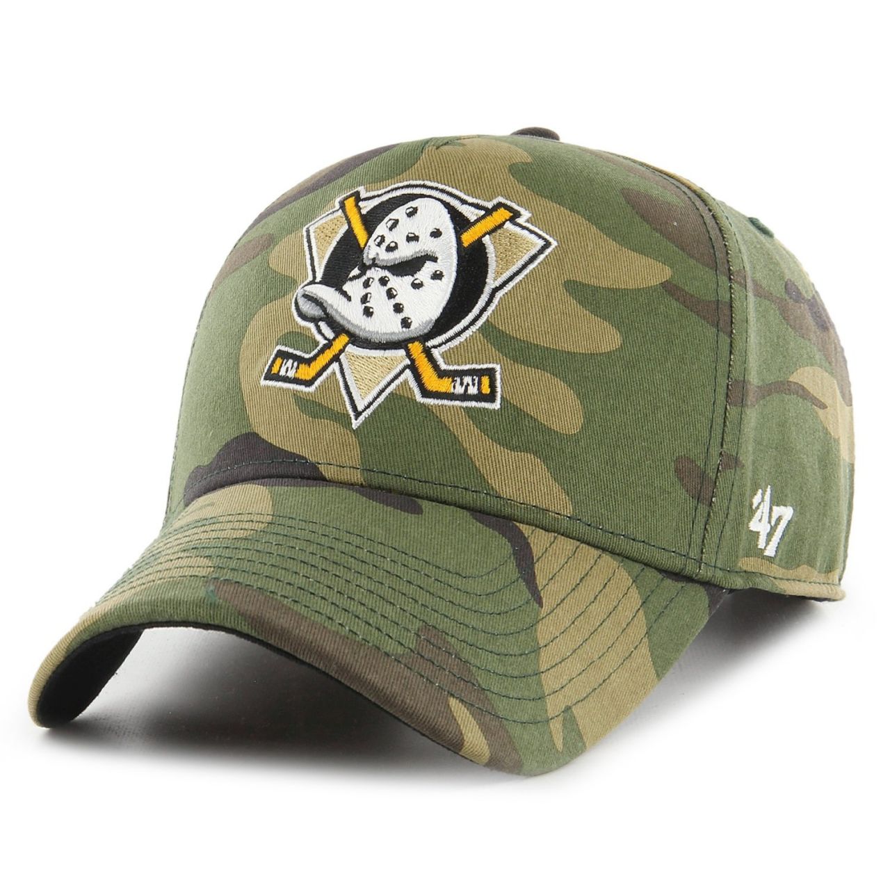 47 Brand Adjustable Cap - GROVE Anaheim Ducks wood camo von 47 Brand