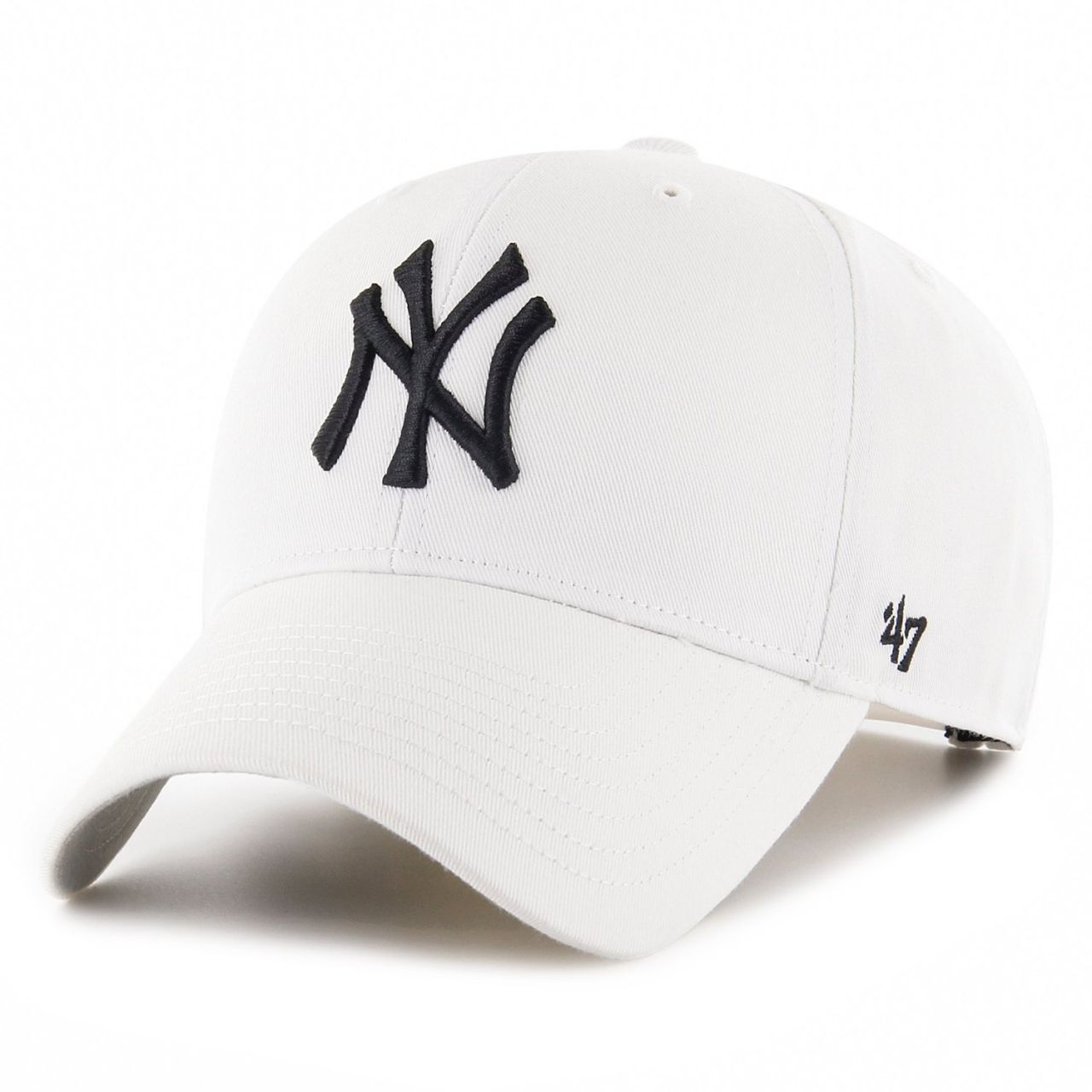 47 Brand Adjustable Cap - MLB BASIC New York Yankees weiß von 47 Brand