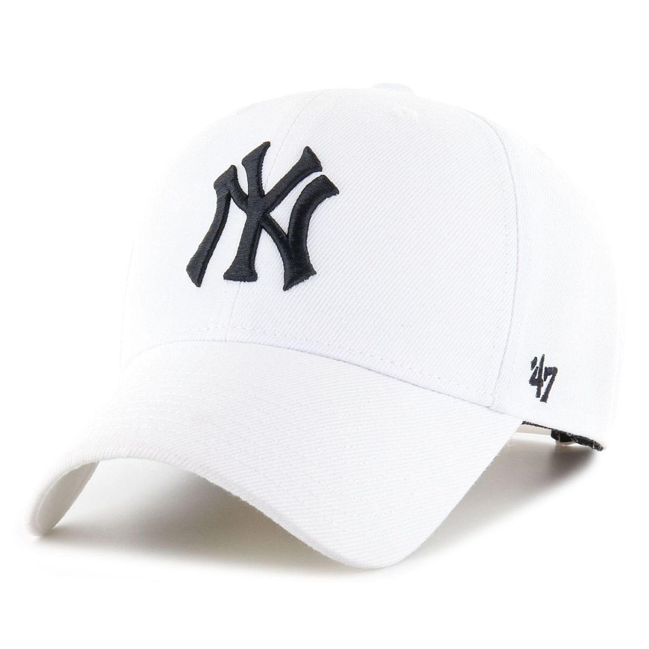 47 Brand Adjustable Cap - MLB New York Yankees weiß schwarz von 47 Brand