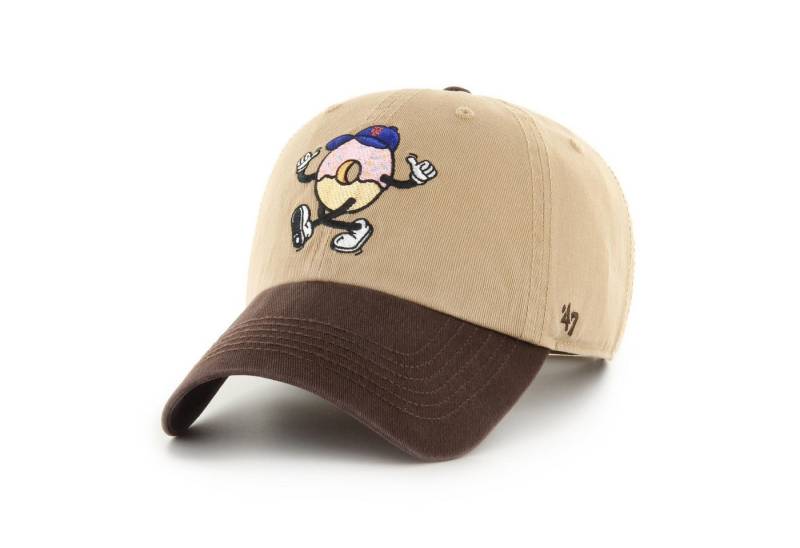 '47 Brand Baseball Cap '47 Brand Cap MLB New York Mets Khaki Cartoon Icon '47 Clean Up (Basecap, Basecap) von '47 Brand