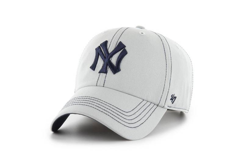 '47 Brand Baseball Cap '47 Brand Cap MLB New York Yankees Contrast Stitch '47 CLEAN UP Gray (Basecap) von '47 Brand
