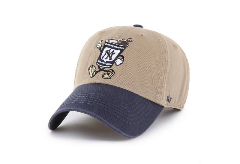'47 Brand Baseball Cap '47 Brand MLB New York Yankees CARTOON ICON '47 CLEAN UP Cap Khaki (Basecap, Basecap) von '47 Brand