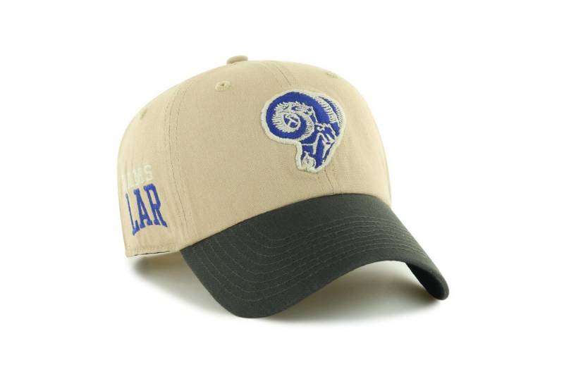 '47 Brand Baseball Cap '47 Brand NFL Cap Los Angeles Rams Historic Ashfield 47 CLEAN UP Khaki (Basecap, Basecap) LAR Stickerei von '47 Brand