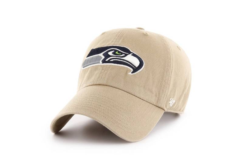 '47 Brand Baseball Cap '47 Brand NFL Cap Seattle Seahawks '47 CLEAN UP (Basecap, Basecap) Strapback-Verschluss mit Seahawks-Fähnchen von '47 Brand
