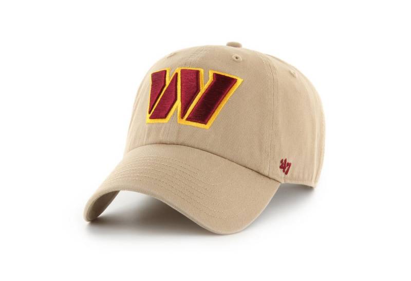 '47 Brand Baseball Cap '47 Brand NFL Cap Washington Commanders '47 CLEAN UP (Basecap, Basecap) Strapback-Verschluss mit Commanders-Fähnchen von '47 Brand