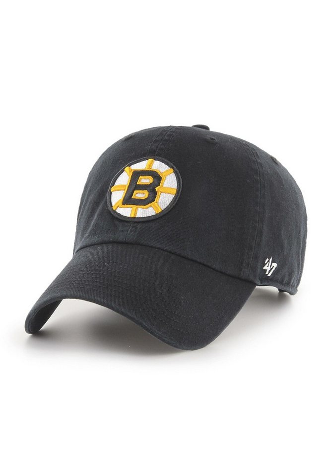 '47 Brand Baseball Cap Boston Bruins NHL Clean Up Schwarz Verstellbare Cap '47 (1-St) von '47 Brand