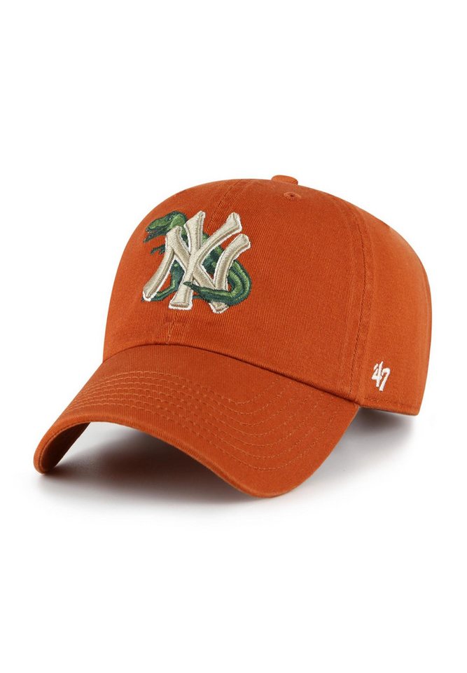 '47 Brand Baseball Cap New York Yankees MLB Clean Up Critter Orange Verstellbare Cap für Kind (1-St) von '47 Brand