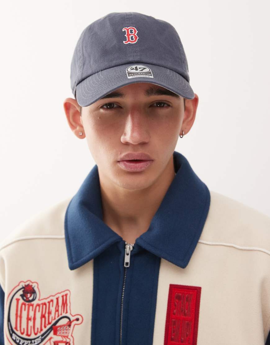 47 Brand - Boston Red Sox - Kappe in Marineblau mit Mini-Aufnähern von 47 Brand