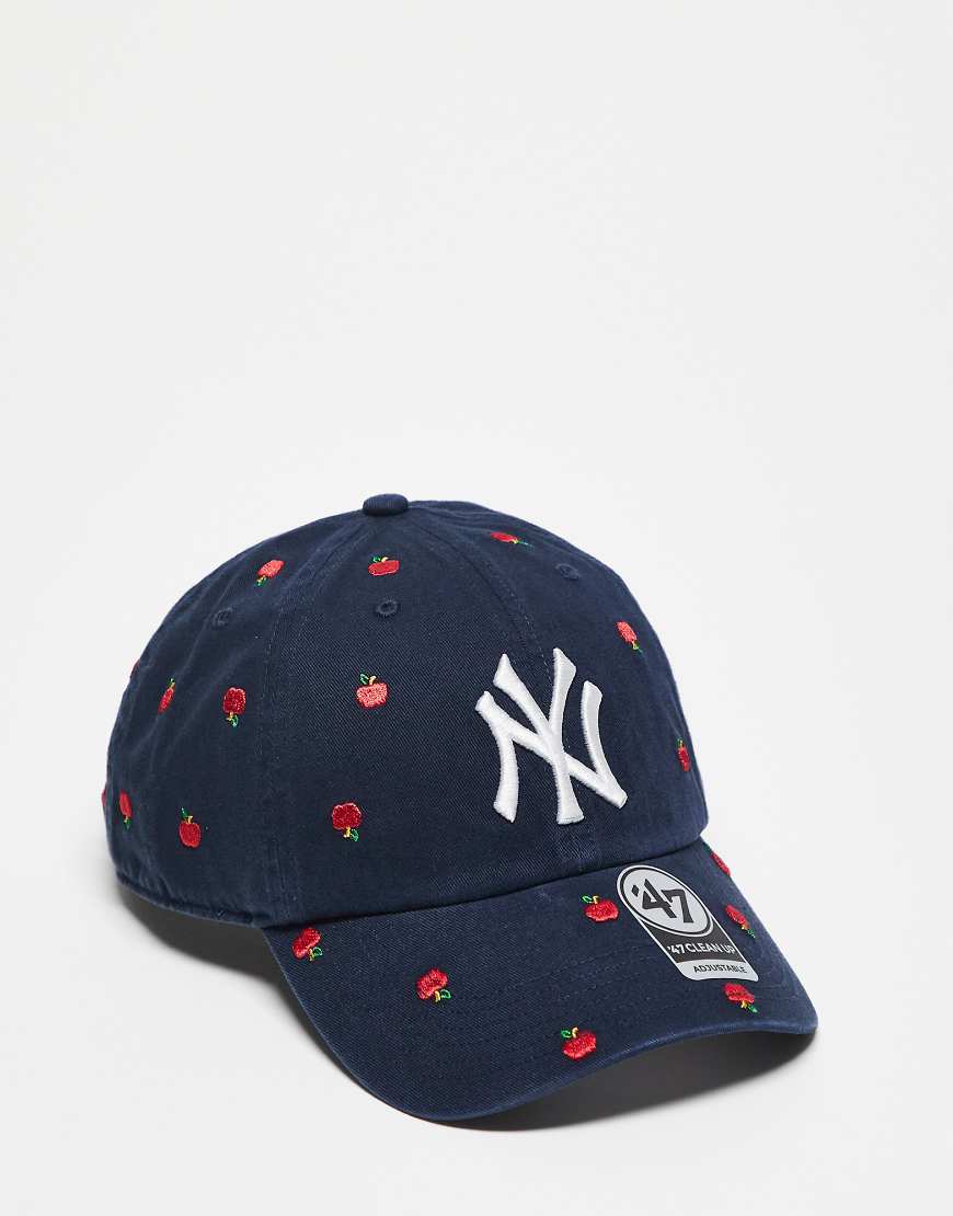 47 Brand - Clean Up - Kappe mit Konfetti-Design in Marineblau/Bunt und NY Yankees-Logo von 47 Brand