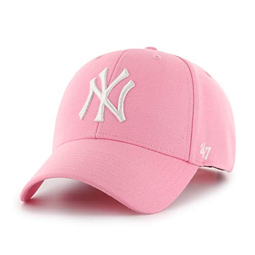 '47 Brand Curved Snapback Cap - MLB New York Yankees rosa von '47