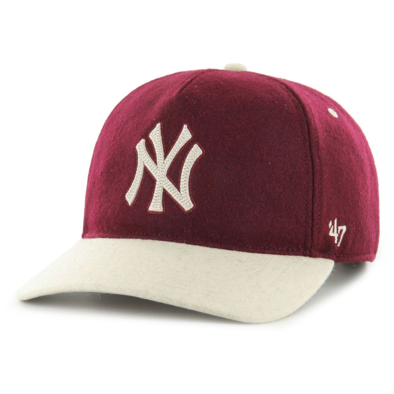 47 Brand Hitch Cap - CHAINSCRIPT New York Yankees maroon von 47 Brand
