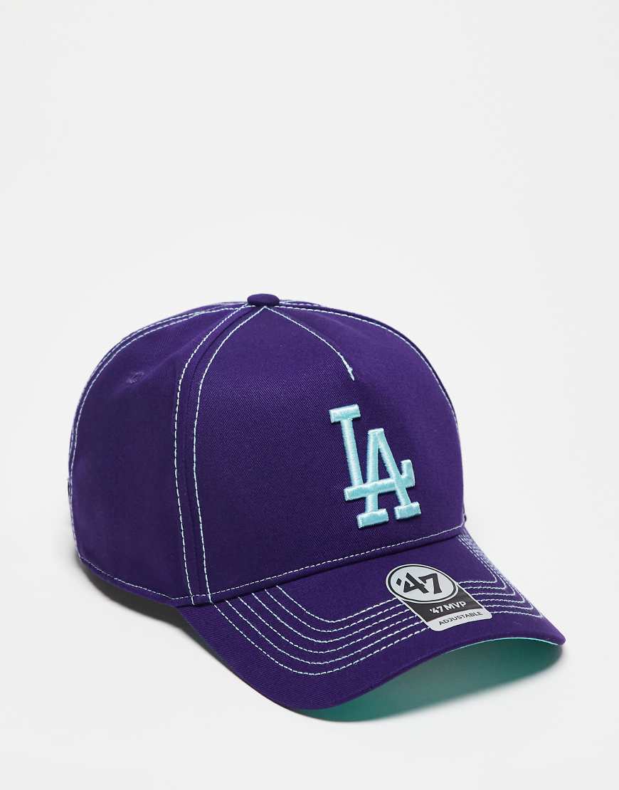 47 Brand - LA Dodgers MVP - Kappe in Lila von 47 Brand