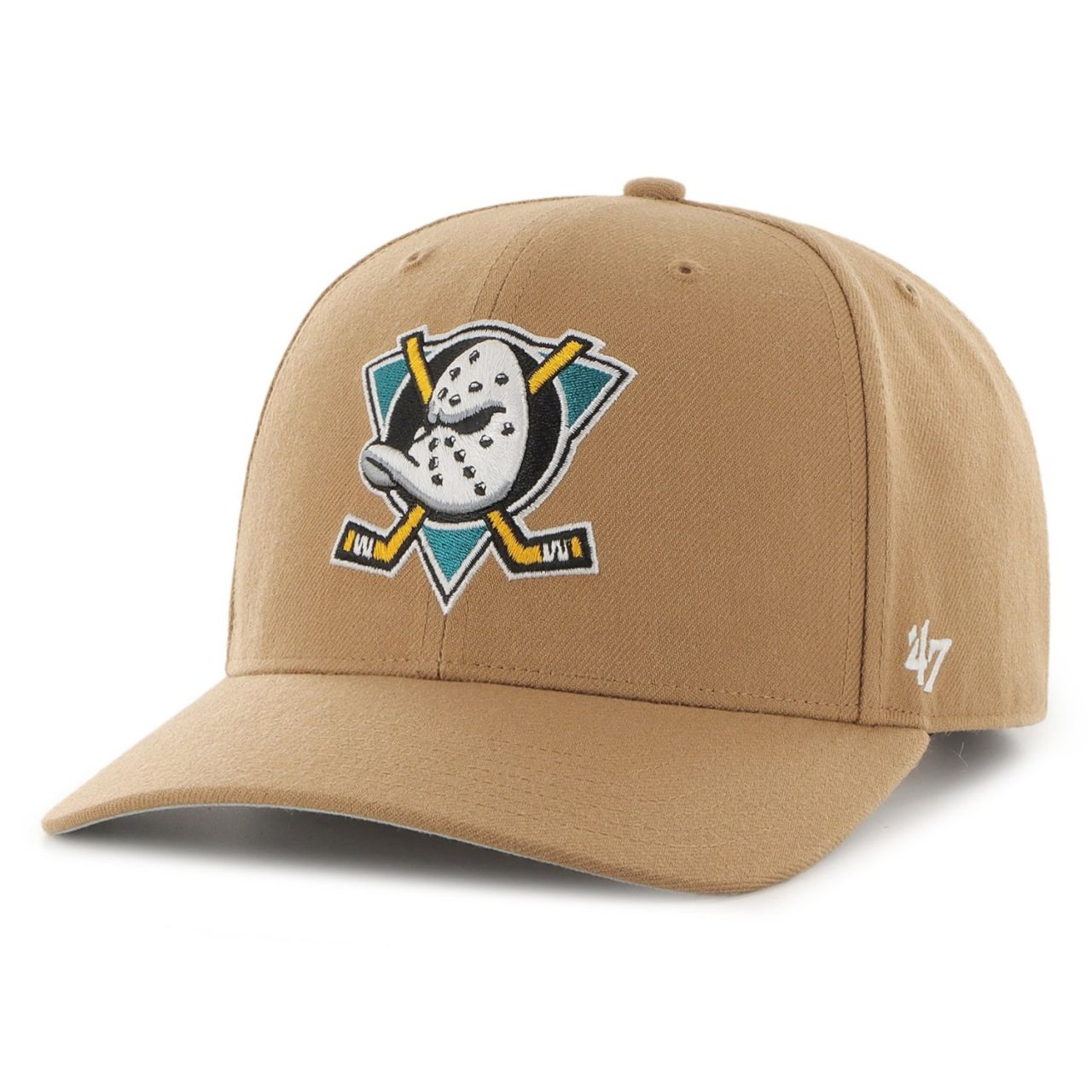 47 Brand Low Profile Snapback Cap - ZONE Anaheim Ducks camel von 47 Brand