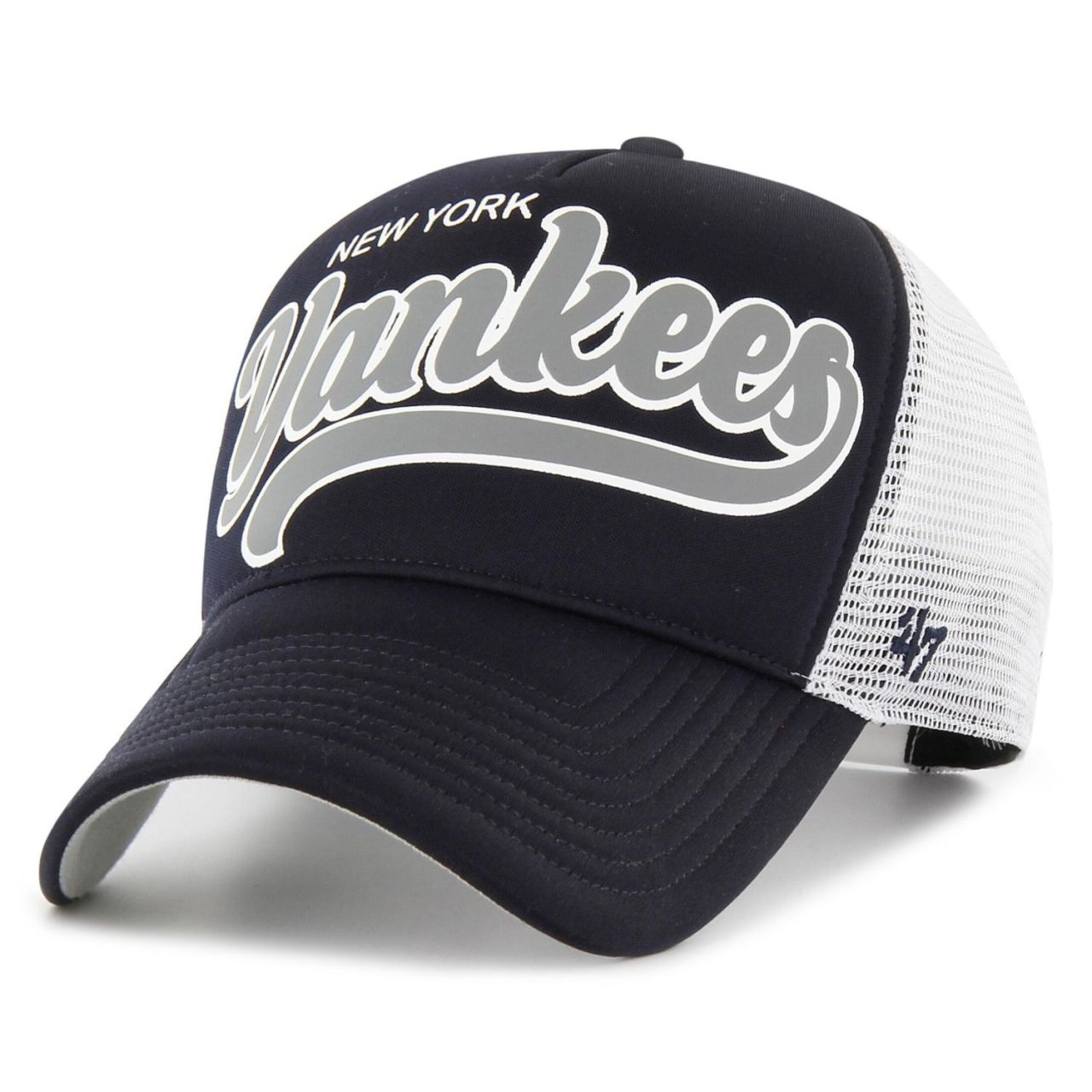 47 Brand Mesh Trucker Cap - FOAM SCRIPT New York Yankees von 47 Brand