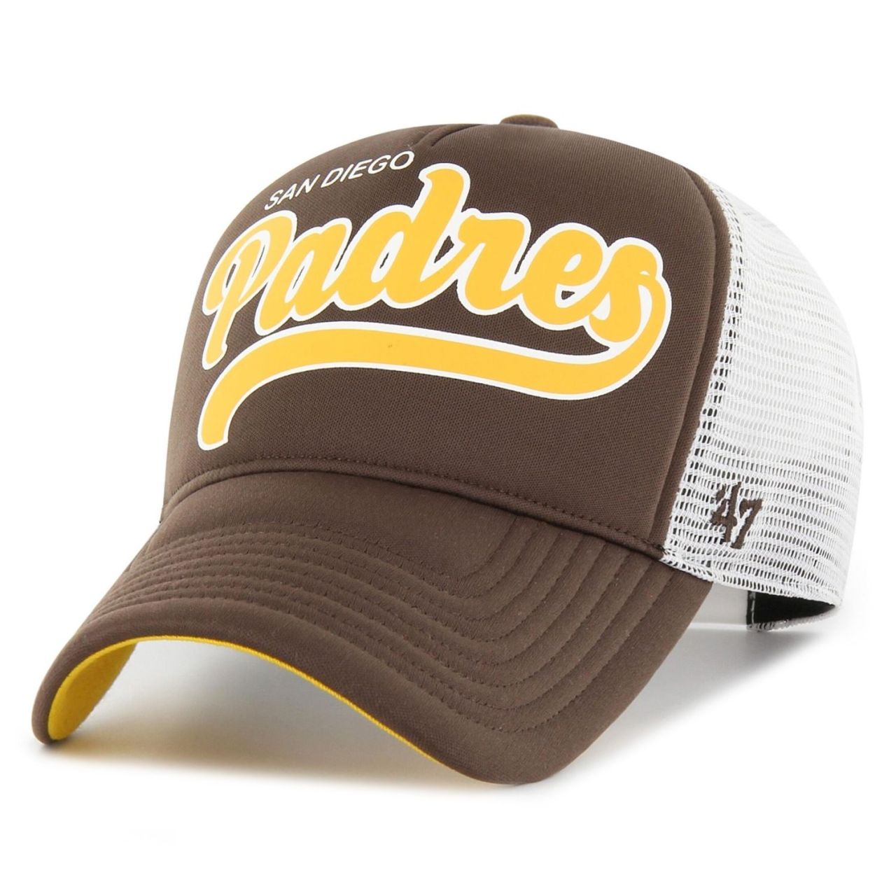 47 Brand Mesh Trucker Cap - FOAM SCRIPT San Diego Padres von 47 Brand