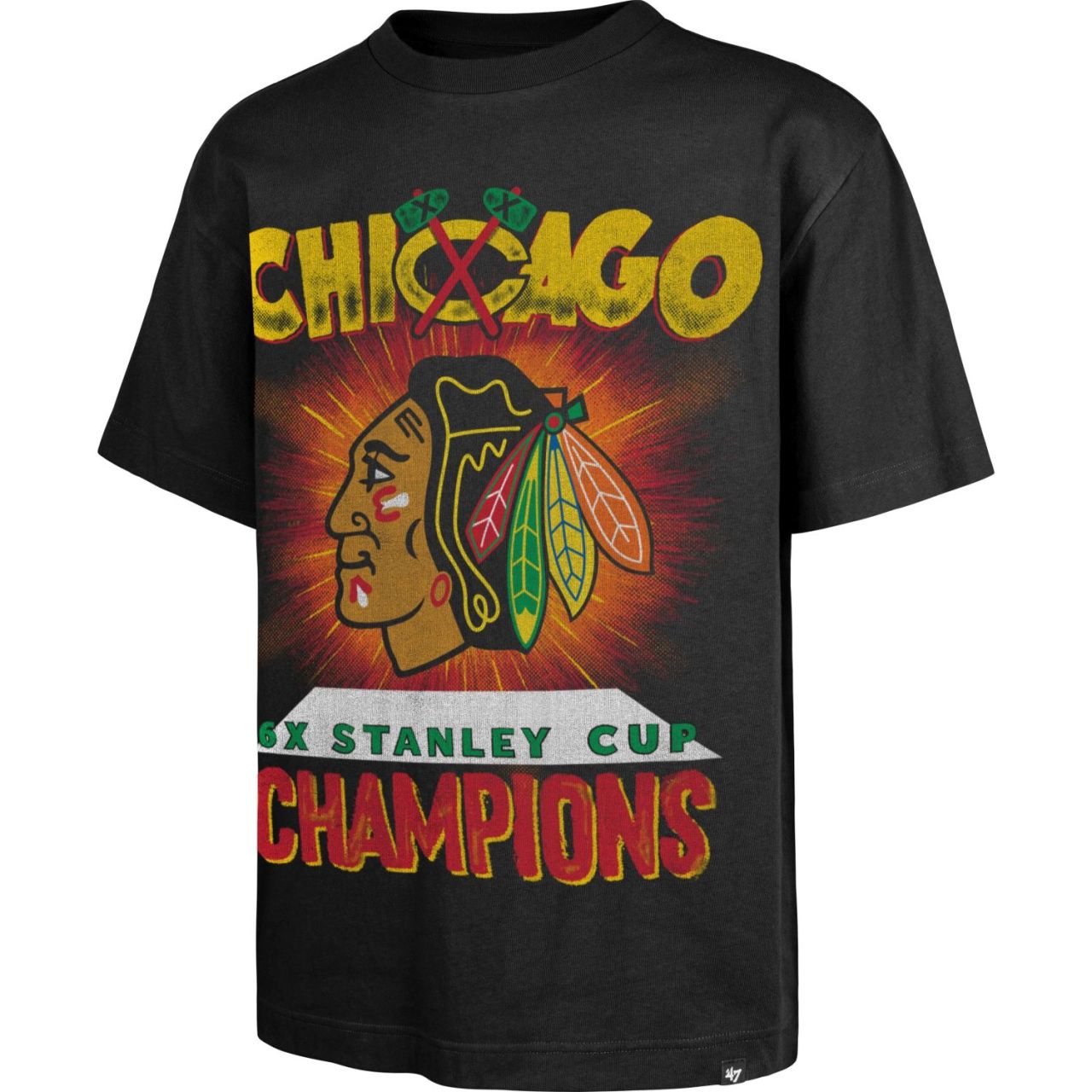 47 Brand NHL Oversized Shirt - SIGMA Chicago Blackhawks von 47 Brand