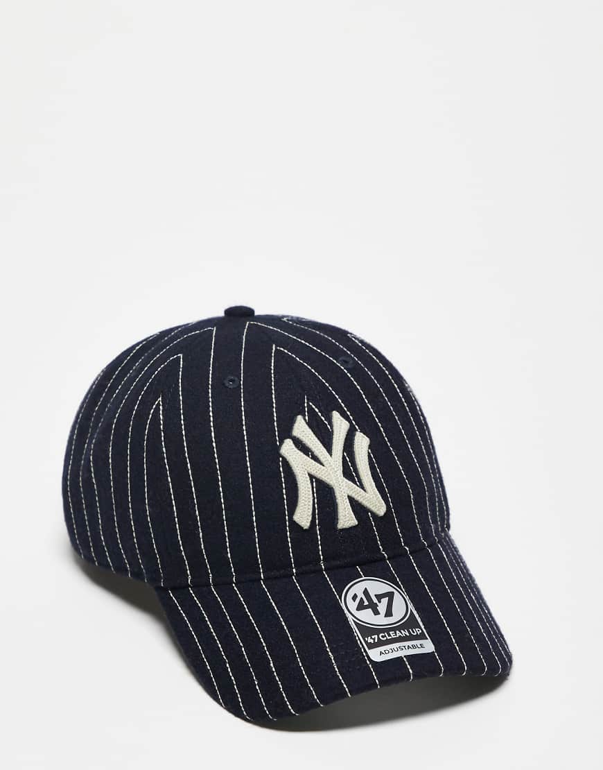 47 Brand - NY Yankees - Clean Up - Kappen in Marineblau mit Kontraststreifen-Detail von 47 Brand