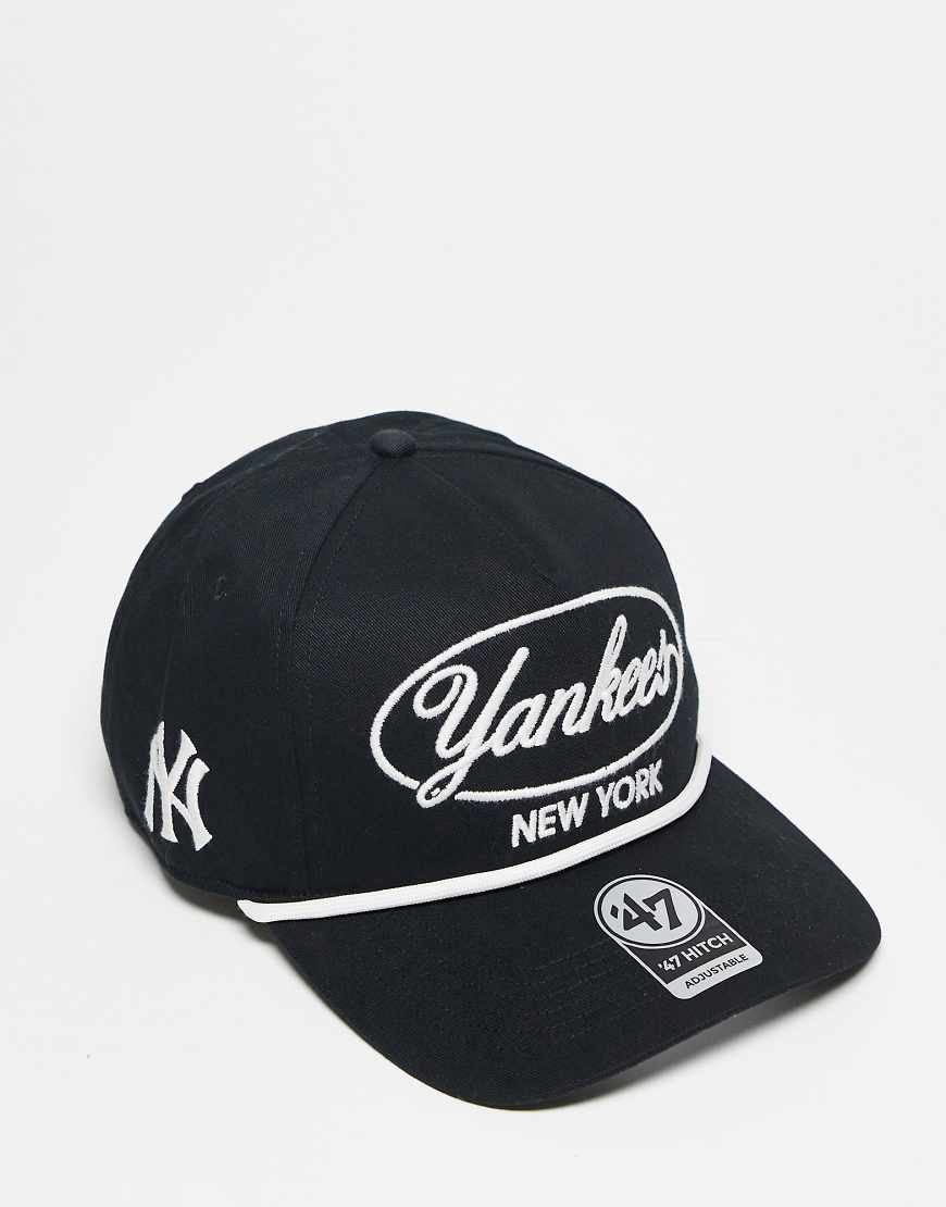 47 Brand - NY Yankees Hitch - Kappe in Schwarz mit Bubble-Schriftzug von 47 Brand
