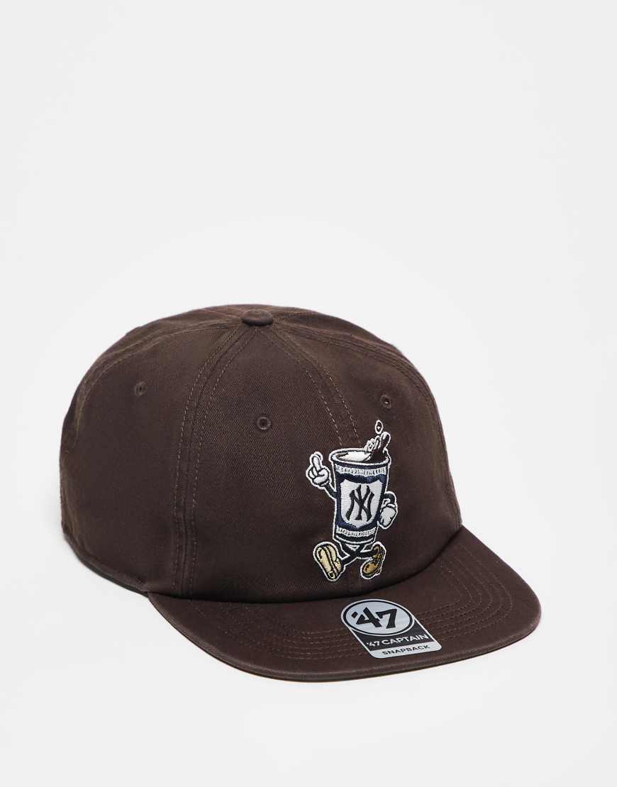 47 Brand - NY Yankees - Kappe in Braun mit Cartoon-Motiv-Brown von 47 Brand