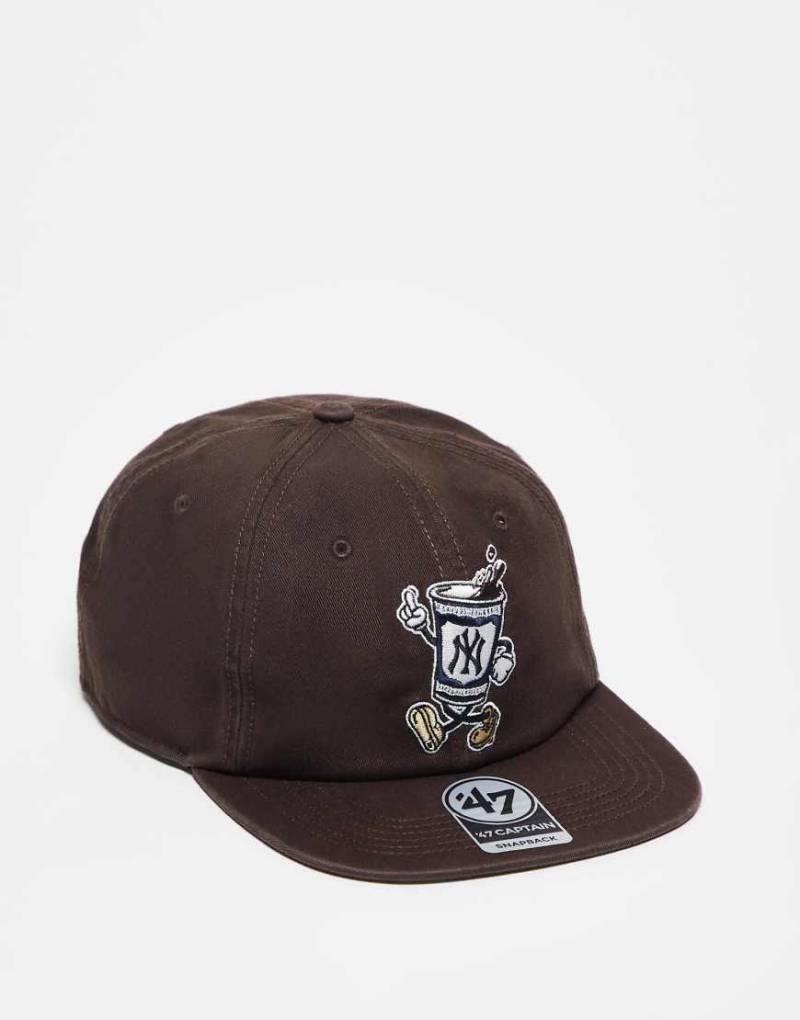 47 Brand - NY Yankees - Kappe in Braun mit Cartoon-Motiv-Brown von 47 Brand