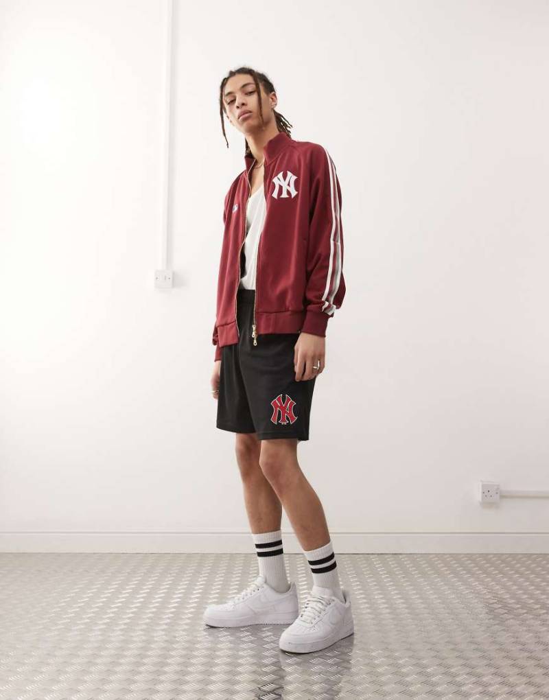 47 Brand - NY Yankees - Shorts in Schwarz/Rot mit Logoprint-Bunt von 47 Brand