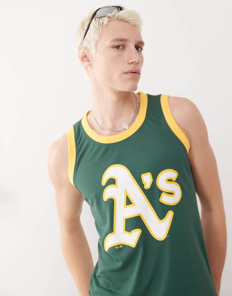 47 Brand - Oakland Athletics - Trägertop in Grün mit Logoprint von 47 Brand