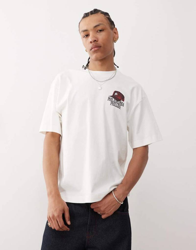 47 Brand - Philadelphia Phillies - T-Shirt in Weiß mit Grafikprint von 47 Brand