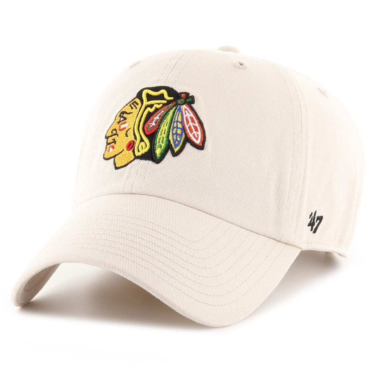 47 Brand Relaxed Fit Cap - CLEAN UP Chicago Blackhawks bone von 47 Brand