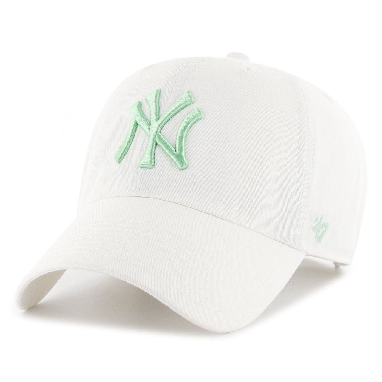 47 Brand Relaxed Fit Cap - CLEAN UP New York Yankees weiß von 47 Brand