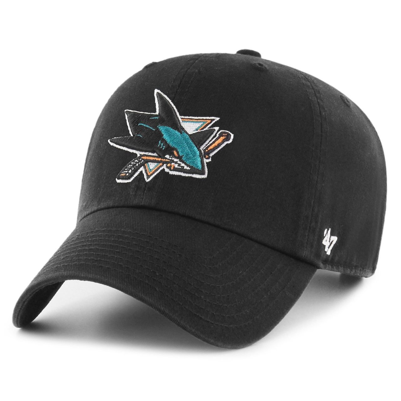 47 Brand Relaxed Fit Cap - CLEAN UP San Jose Sharks schwarz von 47 Brand