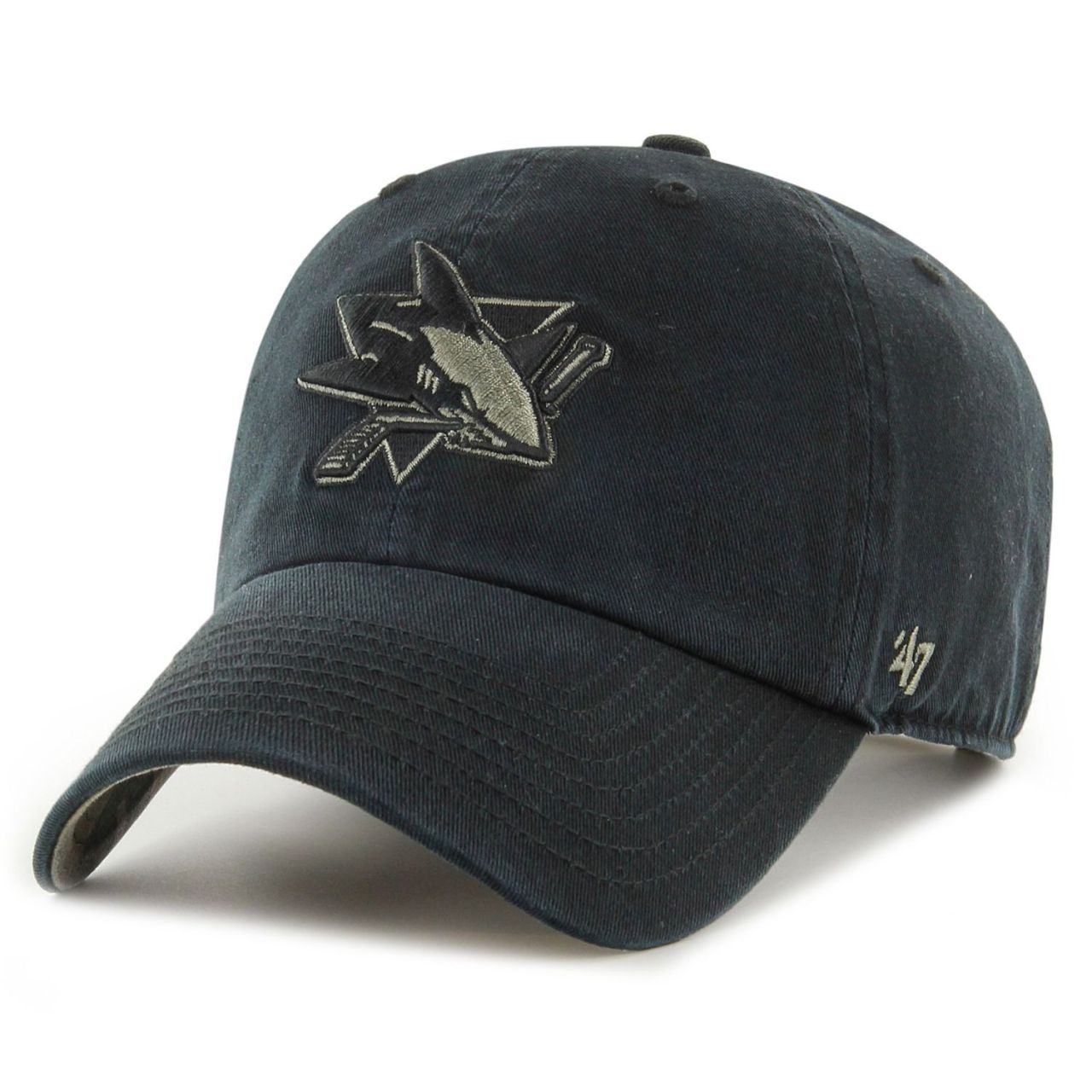 47 Brand Relaxed Fit Cap - CLEAN UP San Jose Sharks schwarz von 47 Brand