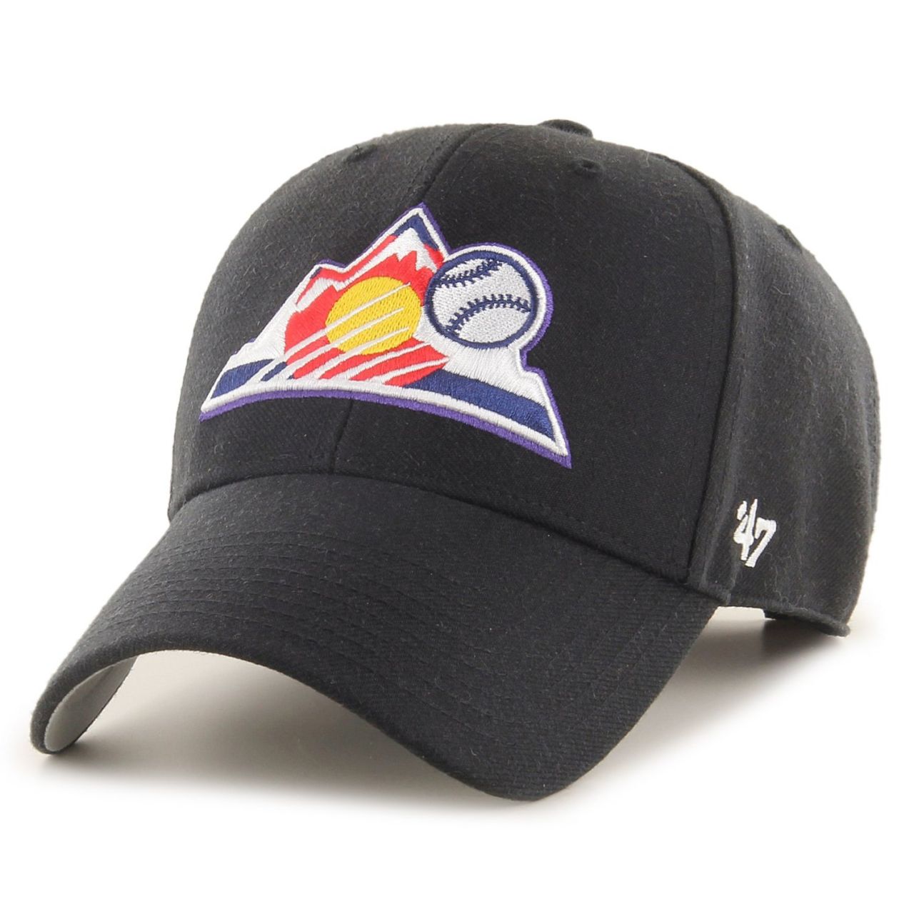 47 Brand Relaxed Fit Cap - MLB Colorado Rockies schwarz von 47 Brand