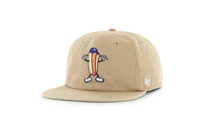 '47 Brand Snapback Cap '47 Brand Cap MLB Los Angeles Dodgers Khaki Cartoon Icon 47 Captain RL (Basecap, Basecap, Snapback Cap) LA Logo Stickerei über dem Verschluss von '47 Brand