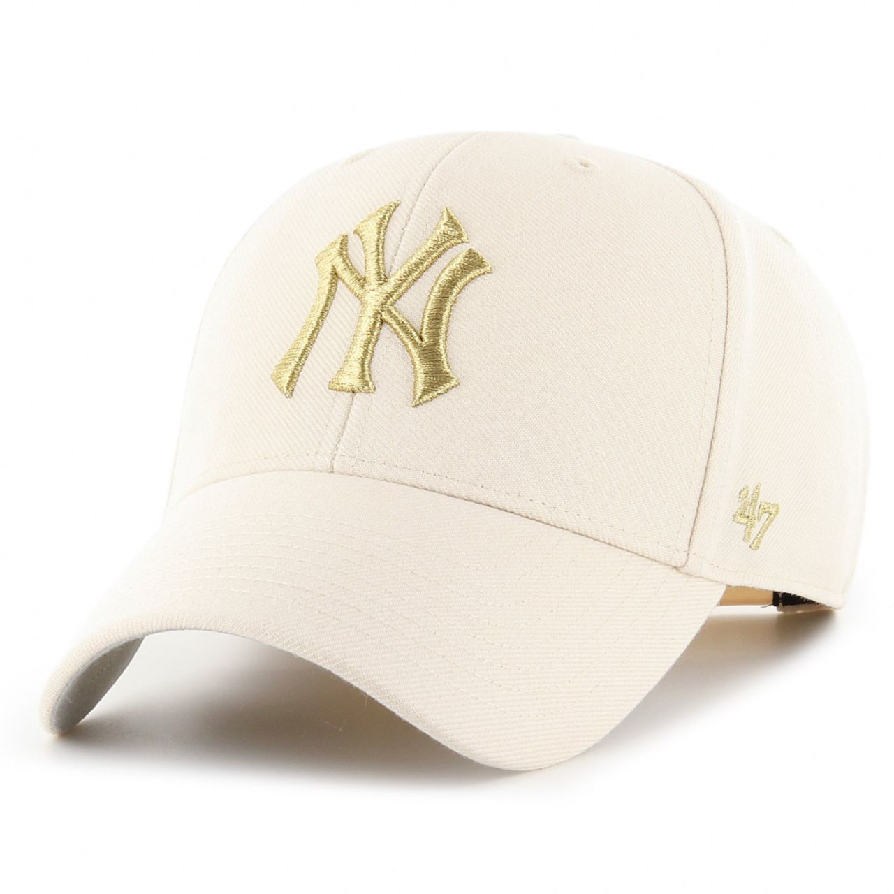 47 Brand Snapback Cap MLB Metallic New York Yankees natural von 47 Brand