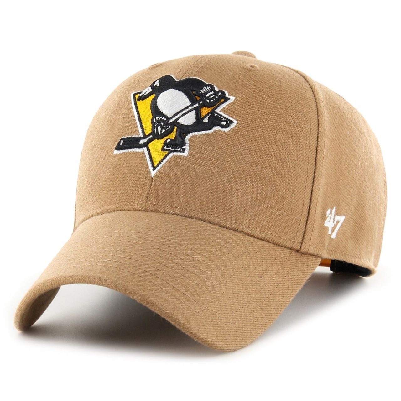 47 Brand Snapback Cap - NHL Pittsburgh Penguins camel beige von 47 Brand