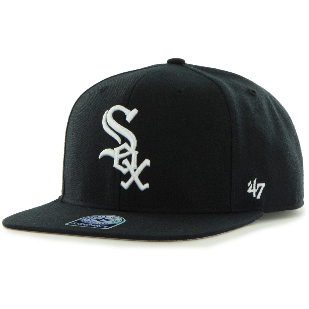 47 Brand Snapback Cap - SURE SHOT Chicago White Sox schwarz von 47 Brand