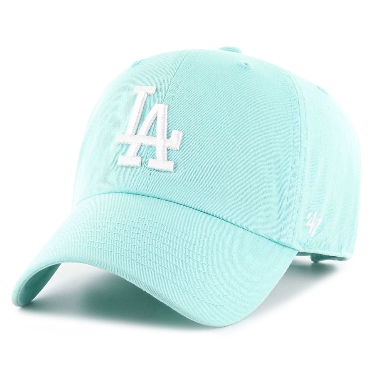47 Brand Strapback Cap - CLEAN UP LA Dodgers sky blue von 47 Brand